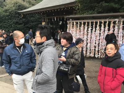 2018年1月　寒川神社へ安全祈願　＆　新年会